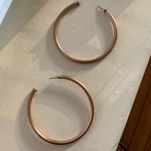 Sheila Fajl Rose Gold Hoop Earrings